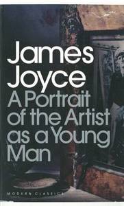 Cover page of the book 'Portrait of the Artist as a Young Man'